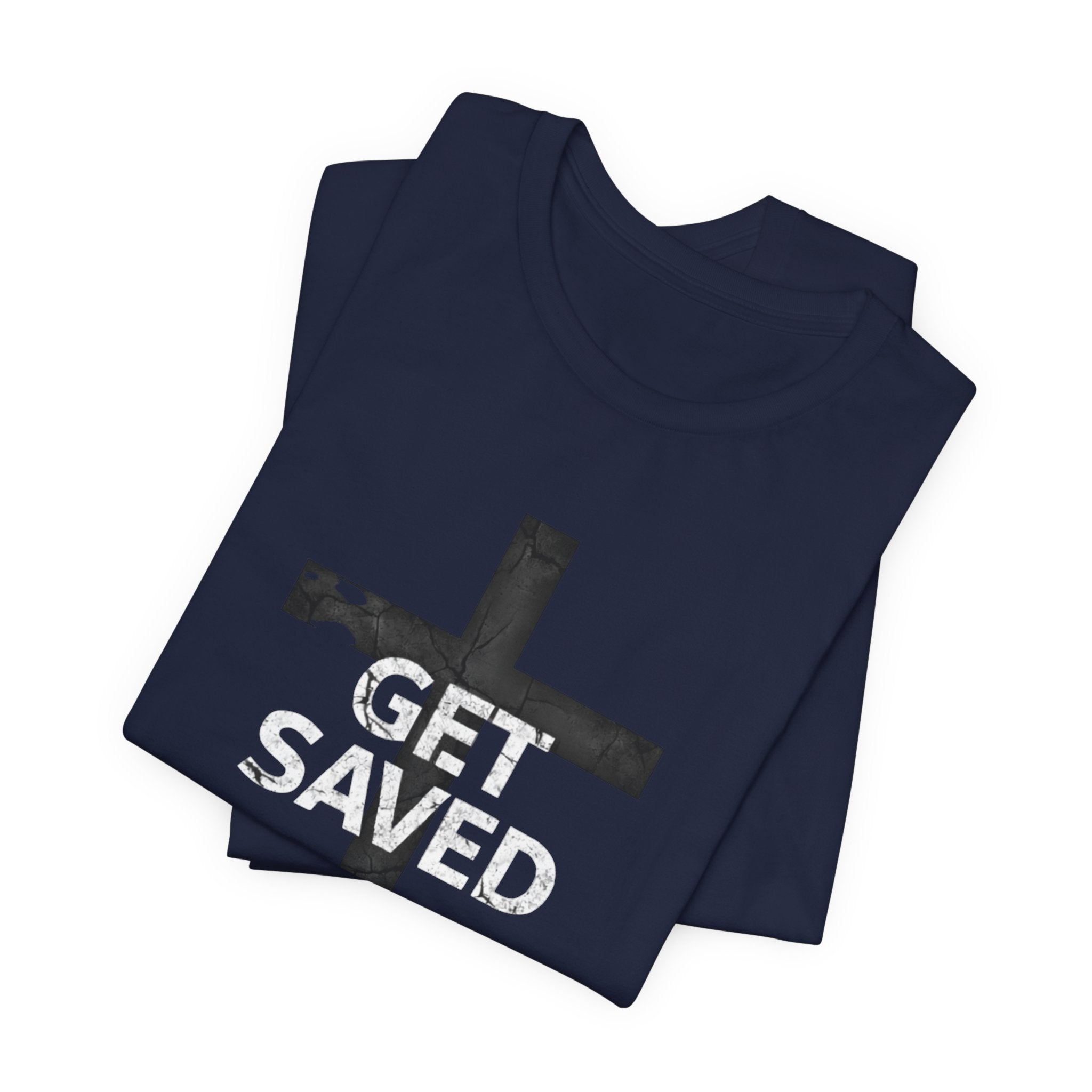 'Get Saved' Distressed Faith Tee