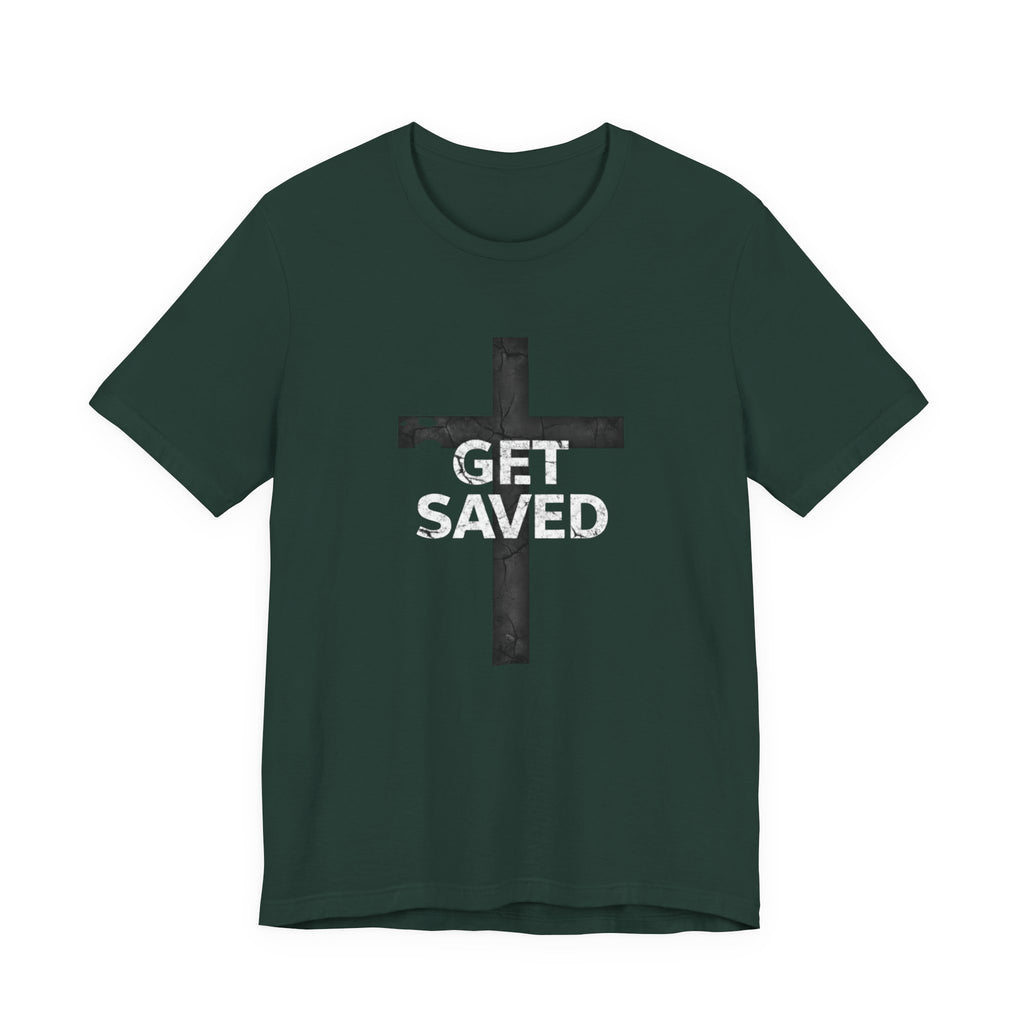 'Get Saved' Distressed Faith Tee