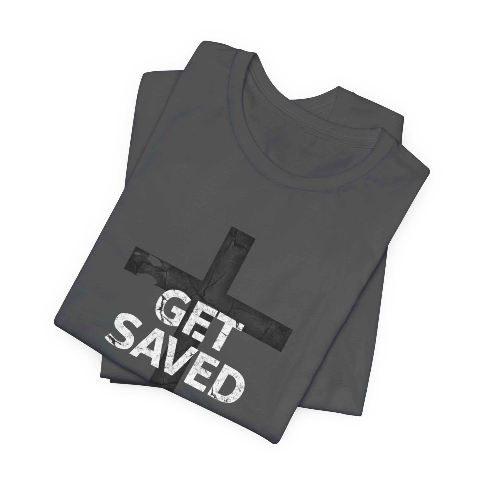 'Get Saved' Distressed Faith Tee