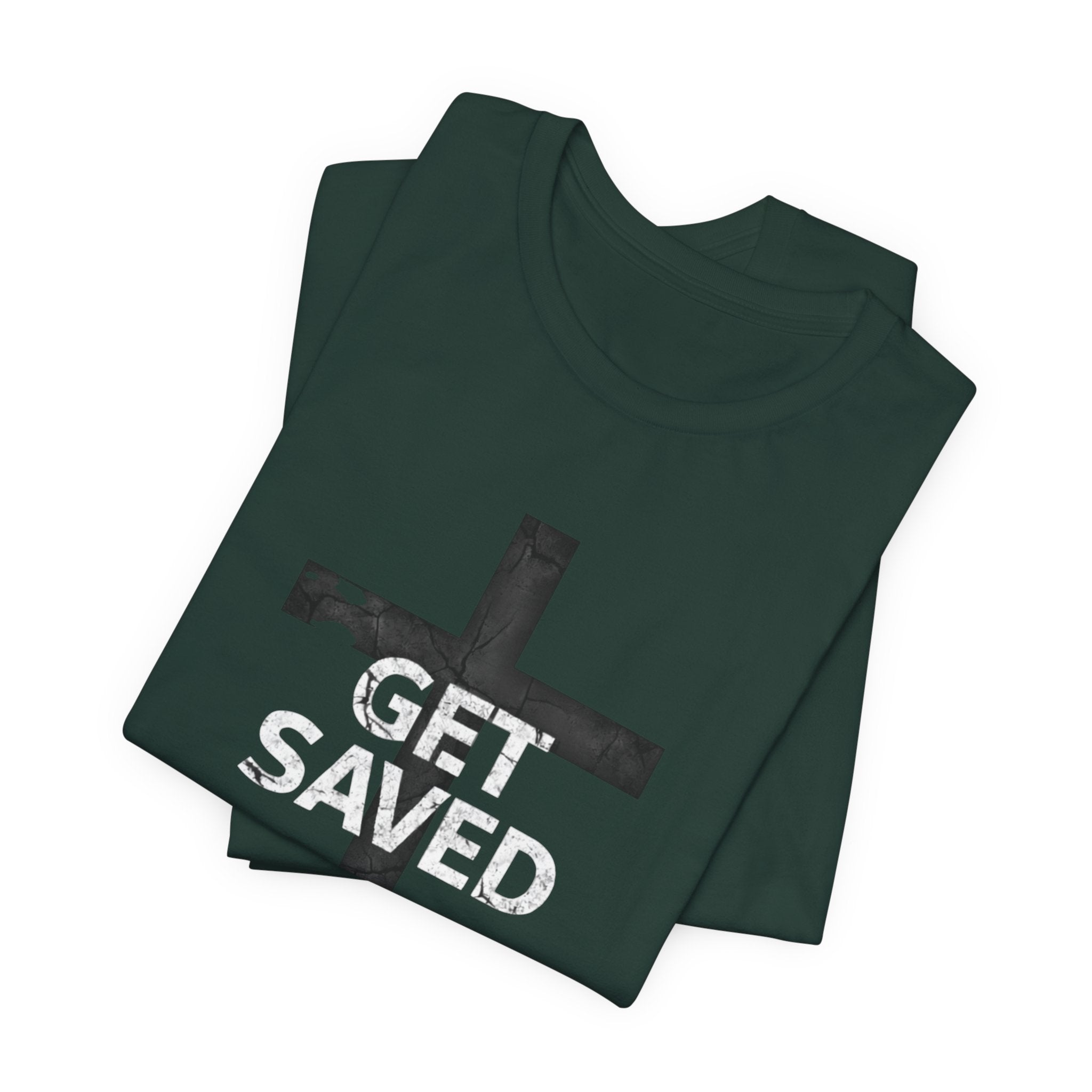 'Get Saved' Distressed Faith Tee