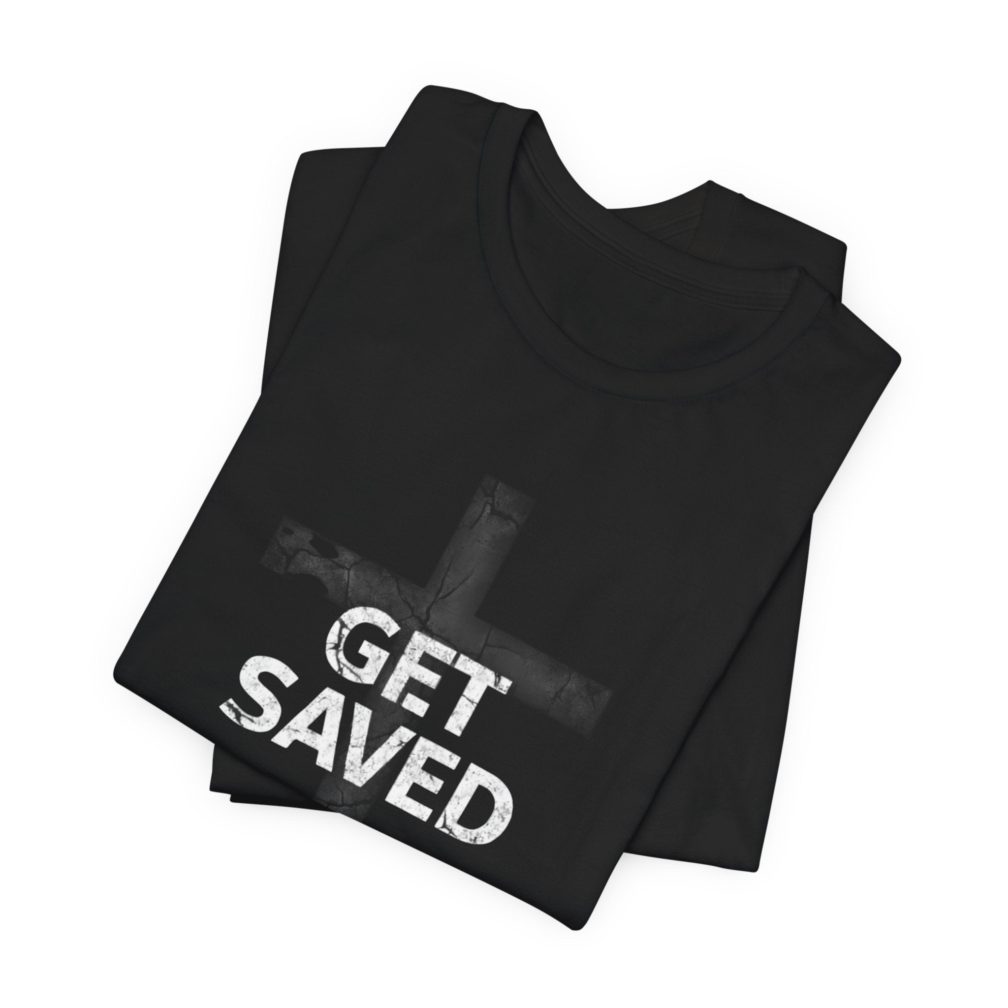 'Get Saved' Distressed Faith Tee