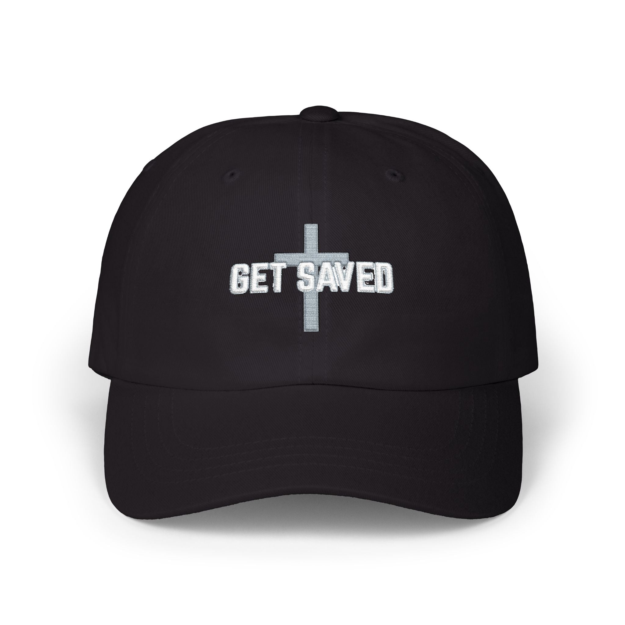 Get Saved Cross Dad Cap – Christian Baseball Hat