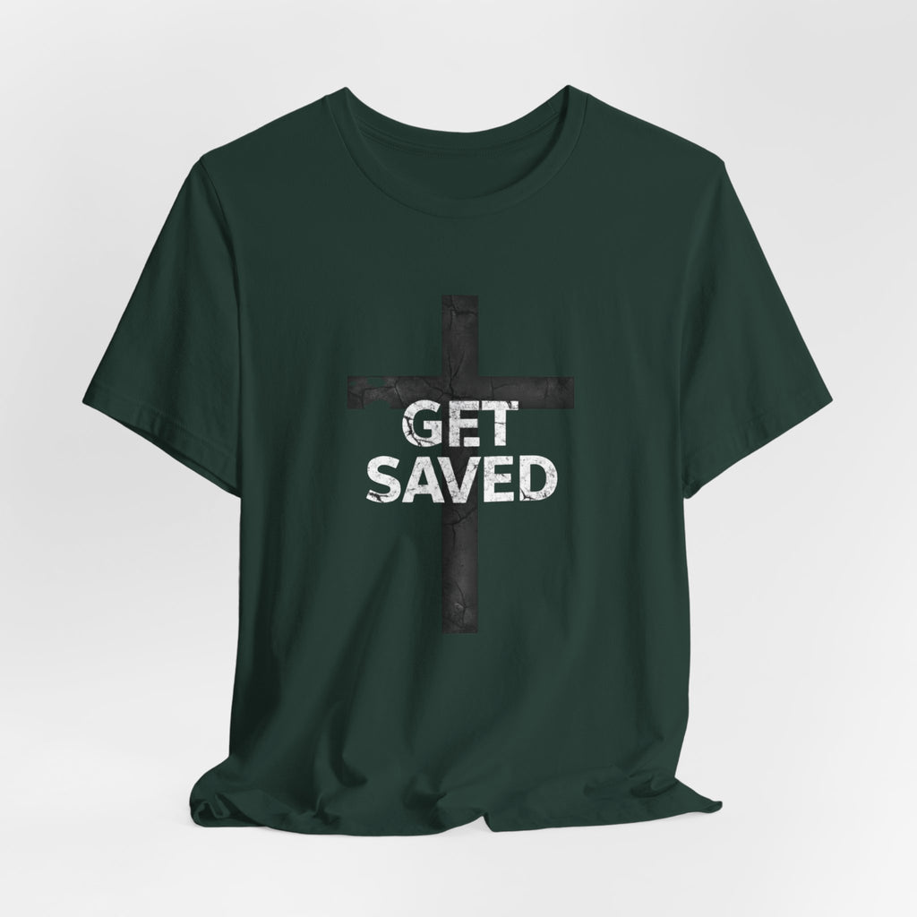 'Get Saved' Distressed Faith Tee